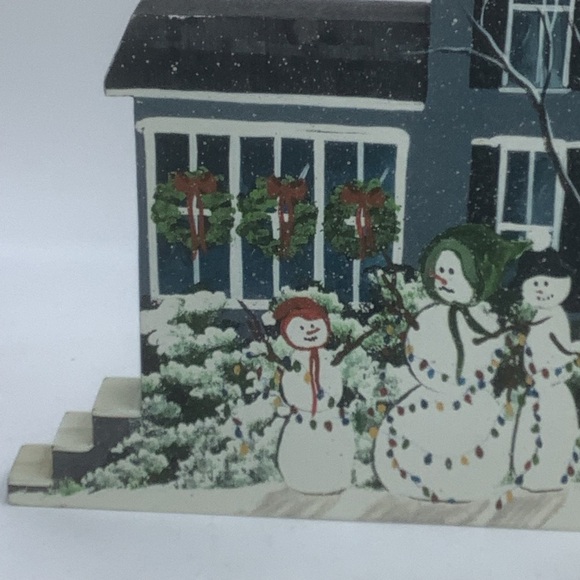 Netties’ Minds’ Eye Series Snowman Flat House Shelf Sitter by J. Tidd #112 - Picture 3 of 8